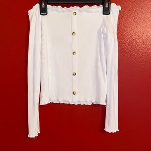 Off the shoulder crop top